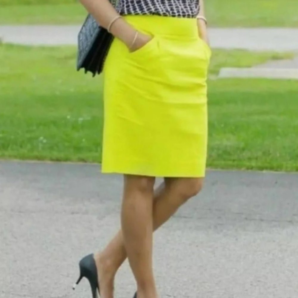 J. Crew The Pencil Skirt Cotton